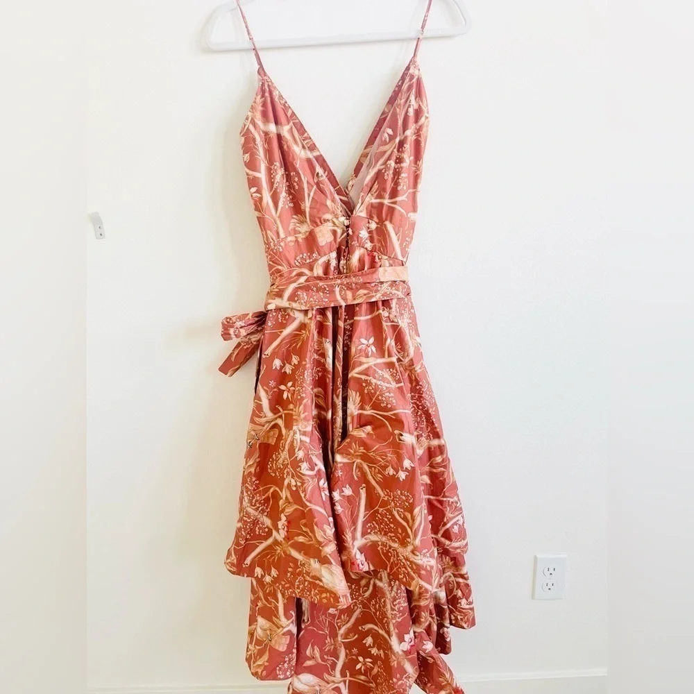 JOHANNA ORTIZ Cacatua belted layered floral-print cotton-poplin midi dress 6 - Picture 13 of 13